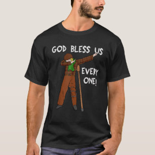 Christmas Funny Scrooge TShirt Dabbing Tiny Tim Sh