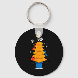 Christmas Funny Seagull Cornish Pasty Holiday Desi Key Ring