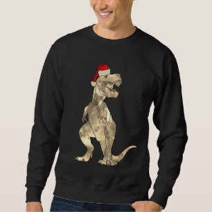 Christmas Funny T Rex Scary Festive Dinosaur Humor Sweatshirt
