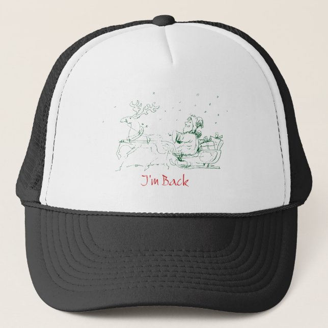 Christmas funny T-shirts Trucker Hat (Front)