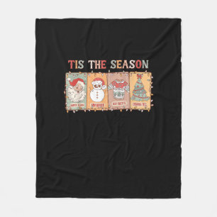 Christmas Funny Vintage Tis The Season Men Women C Fleece Blanket