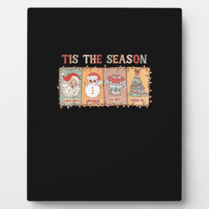 Christmas Funny Vintage Tis The Season Men Women C Plaque