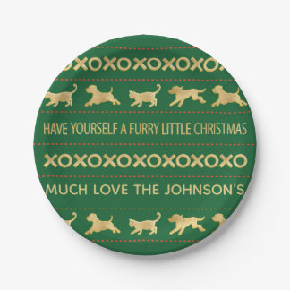 Christmas Furry Little Christmas Paper Plate