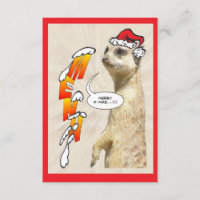 Christmas Furry Meerkat Menu