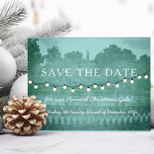 Christmas Gala Forsyth Park Savannah GA Party Postcard