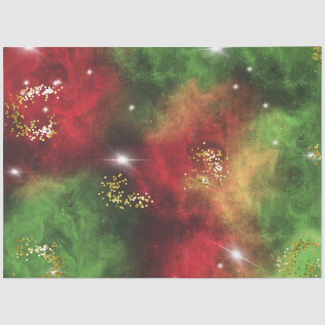 Christmas Galaxy Glitter Series Design 5 Tissue Paper (Front)