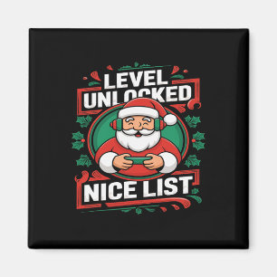 Christmas Gamer Boys Nice List Video Game Santa Xm Magnet