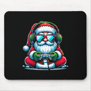 Christmas Gamer Boys Video Game Santa Xmas  Mouse Mat