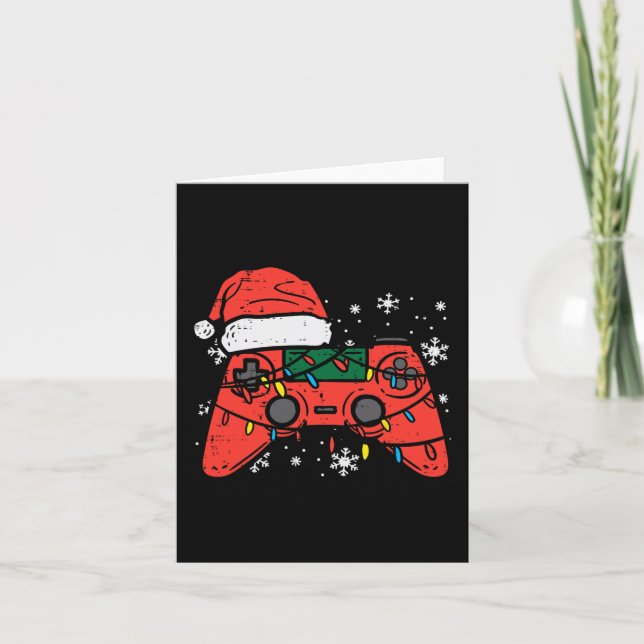 Christmas Gamer Controller Xmas Boys Kids Youth Me Card (Front)
