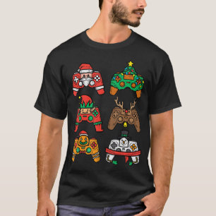Christmas Gamer Controller Xmas Gaming Men Boys Ki T-Shirt