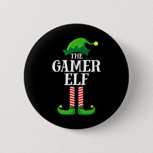 Christmas Gamer Elf Matching Family Group Christma 6 Cm Round Badge