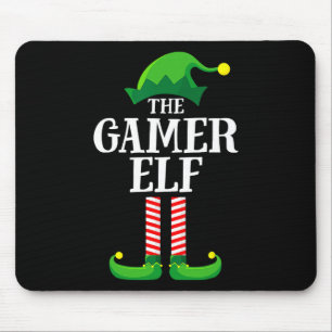 Christmas Gamer Elf Matching Family Group Christma Mouse Mat