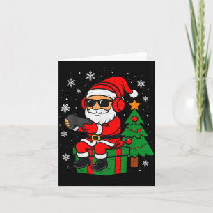 Christmas Gamer Retro Santa Funny Xmas Gaming Men  Card