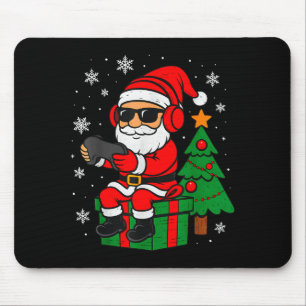 Christmas Gamer Retro Santa Funny Xmas Gaming Men  Mouse Mat
