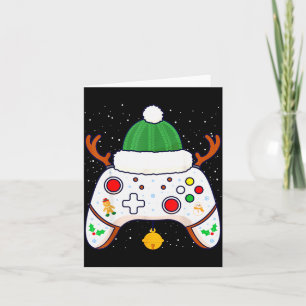 Christmas Gamer Video Game Controller Gamepad  Card