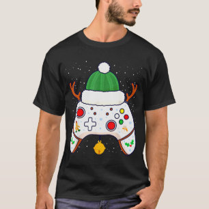 Christmas Gamer Video Game Controller Gamepad  T-Shirt