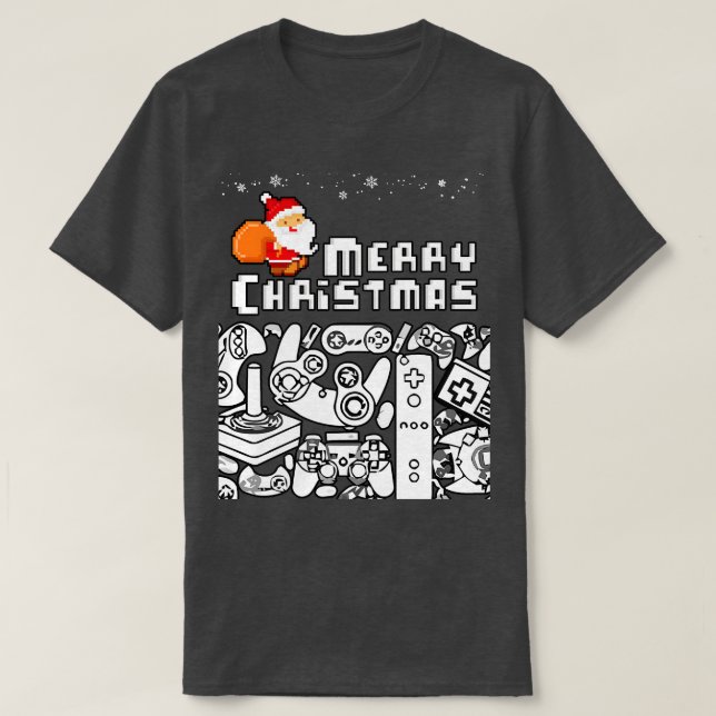 Christmas Gamers T-Shirt (Design Front)