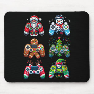 Christmas Gaming Controllers Santa Elf Xmas Christ Mouse Mat