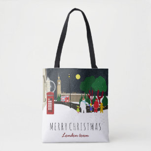 Christmas Gang in London Tote Bag