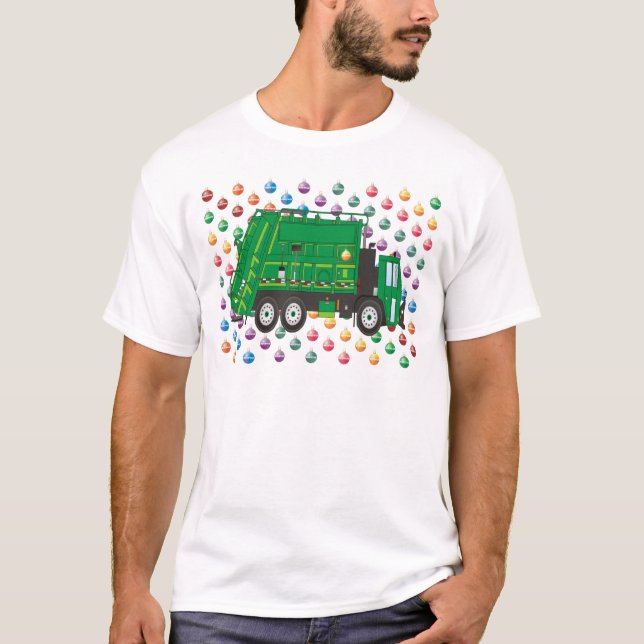 Christmas Garbage Truck December T-Shirt (Front)