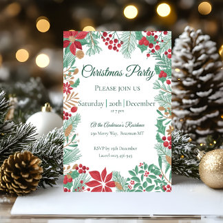 Christmas Garden | Party Invitation