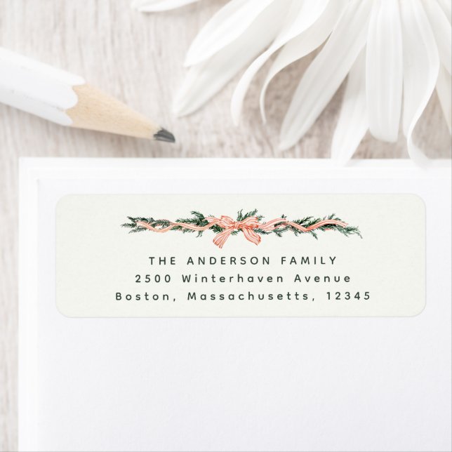 CHRISTMAS GARLAND Address Label (Insitu)