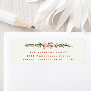 CHRISTMAS GARLAND Address Label