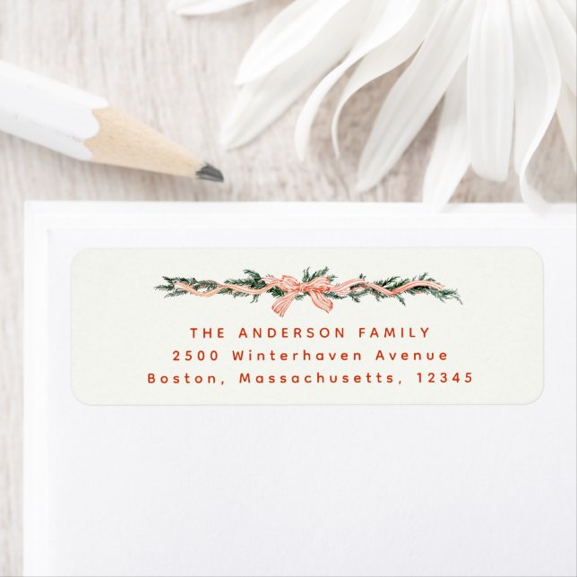 CHRISTMAS GARLAND Address Label (Insitu)