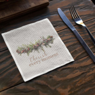 Christmas Garland and Shooting Stars Cherish the Napkin