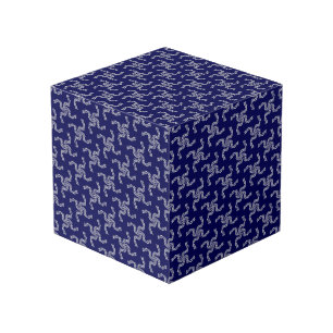 Christmas Garland Blue, Christmas Decoration, Xmas Cube