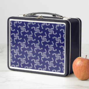 Christmas Garland Blue, Christmas Decoration, Xmas Metal Lunch Box