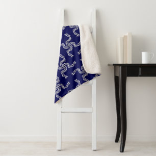 Christmas Garland Blue, Christmas Decoration, Xmas Sherpa Blanket