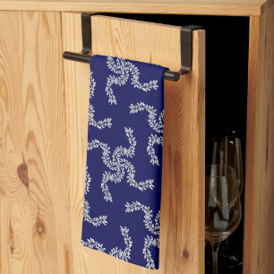 Christmas Garland Blue, Christmas Decoration, Xmas Tea Towel