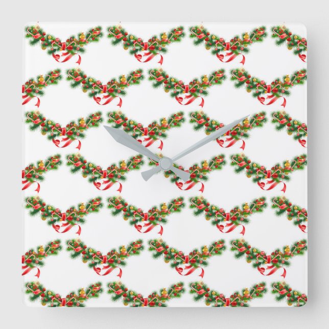 **CHRISTMAS GARLAND** CHRISTMAS CLOCK (Front)