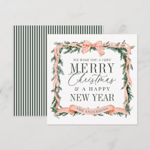 Christmas Garland Frame Holiday Card
