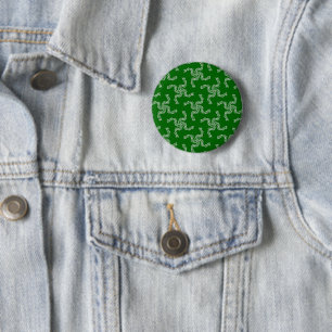 Christmas Garland Green, Christmas Decoration 6 Cm Round Badge