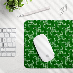 Christmas Garland Green, Christmas Decoration Mouse Mat