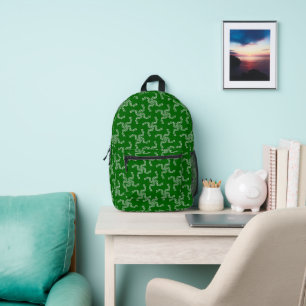 Christmas Garland Green, Christmas Decoration Printed Backpack