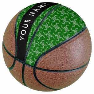 Christmas Garland, Green, Your name, Personalise Basketball