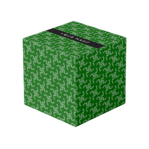 Christmas Garland, Green, Your name, Personalise Cube