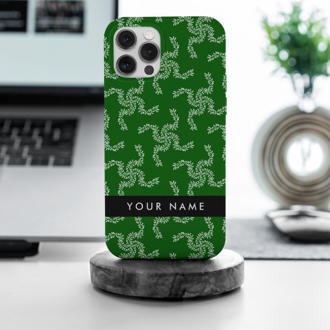 Christmas Garland, Green, Your name, Personalise iPhone Case (Creator Uploaded)