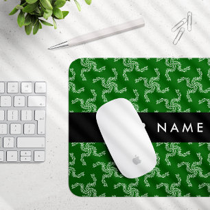 Christmas Garland, Green, Your name, Personalise Mouse Mat