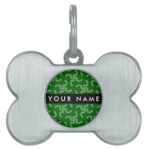 Christmas Garland, Green, Your name, Personalise Pet ID Tag