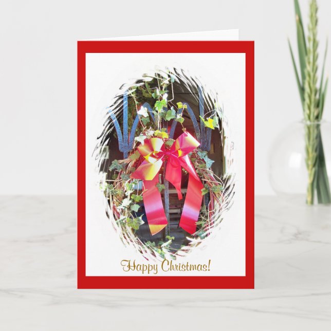 CHRISTMAS GARLAND HOLIDAY CARD (Front)
