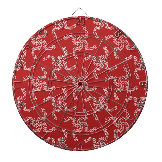Christmas Garland Red, Christmas Decoration, Xmas Dartboard (Front)