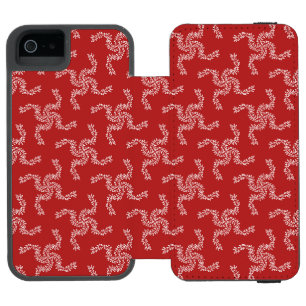Christmas Garland Red, Christmas Decoration, Xmas Incipio Watson™ iPhone 5 Wallet Case