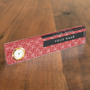 Christmas Garland, Red, Your name, Personalise Nameplate