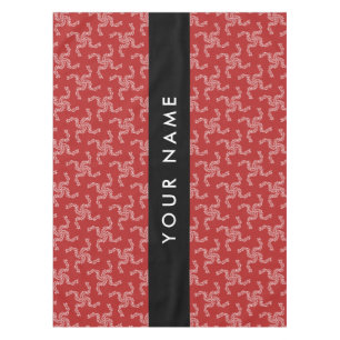 Christmas Garland, Red, Your name, Personalise Tablecloth