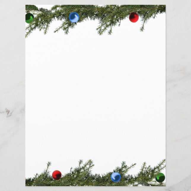 Christmas Garland Stationery (Matching sets) (Front)