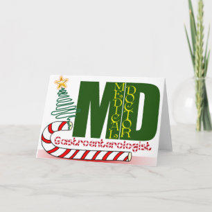CHRISTMAS GASTROENTEROLOGIST HOLIDAY CARD